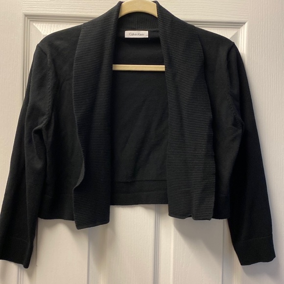 Calvin Klein Sweaters - Calvin Klein Cropped Open-Front Cardigan